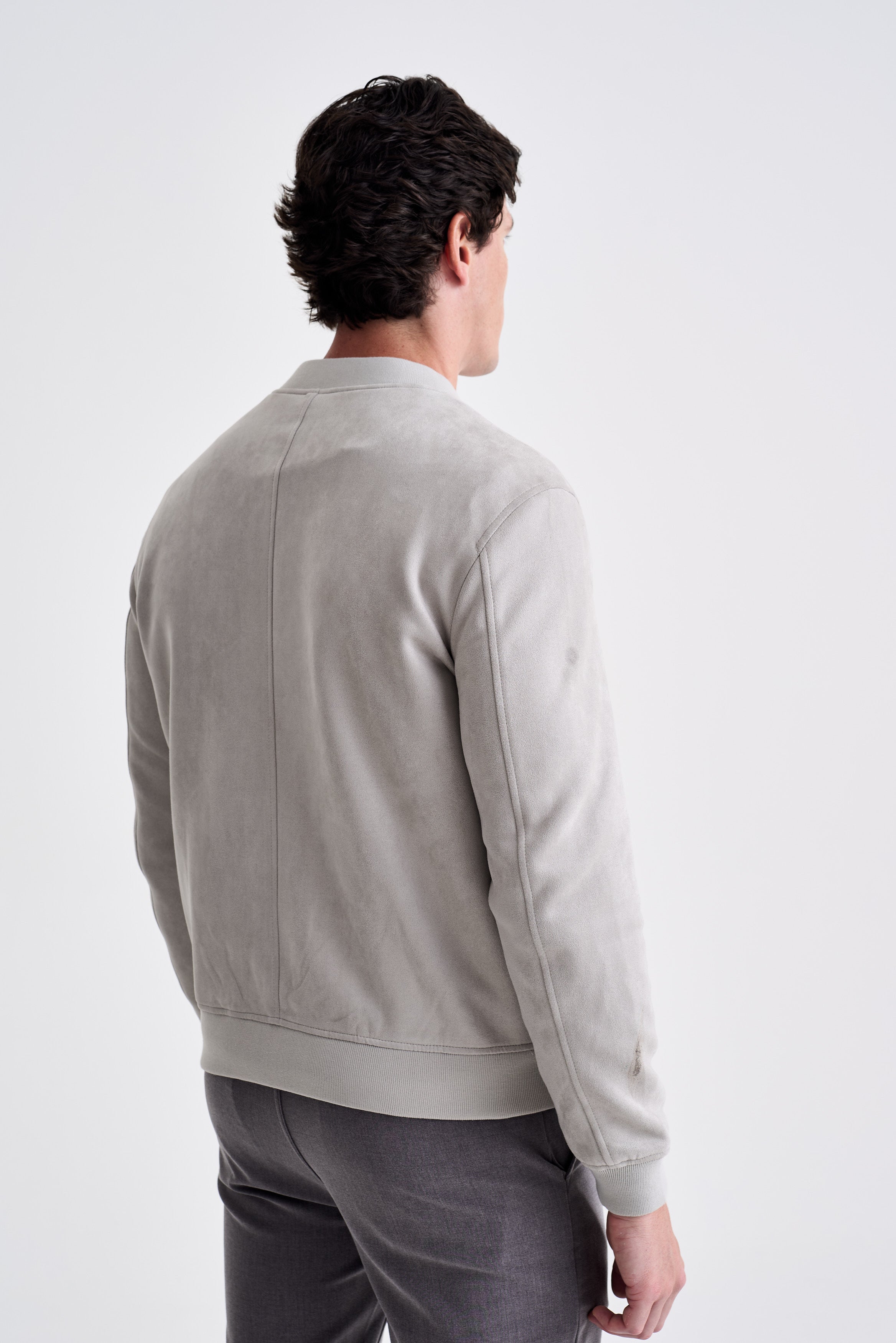 Jaqueta Bomber Suede