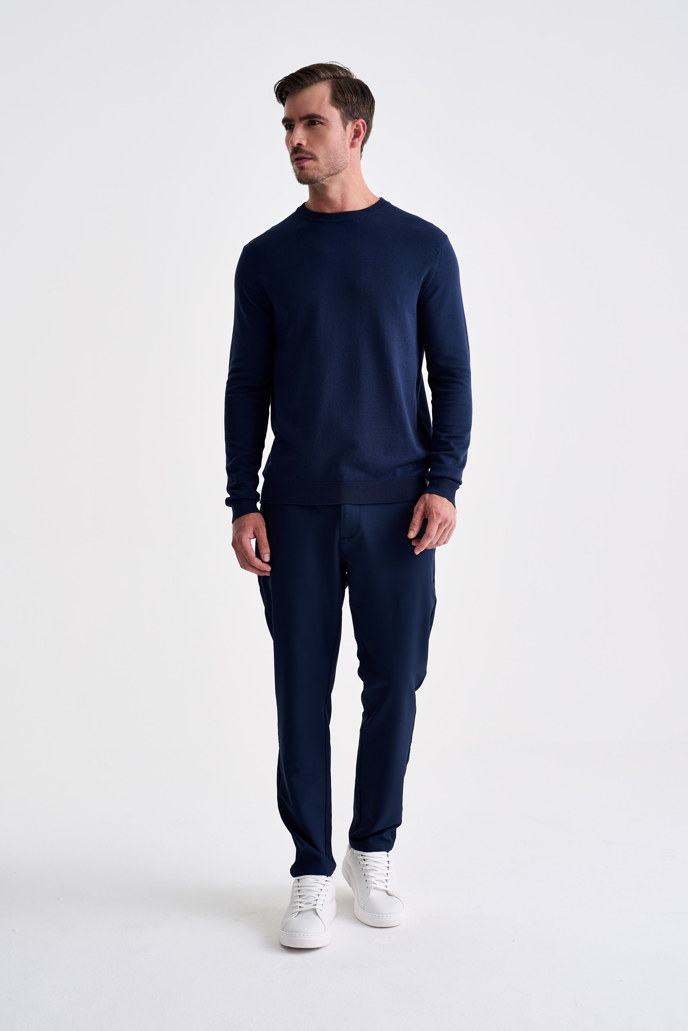Tricot Básico Azul Marinho