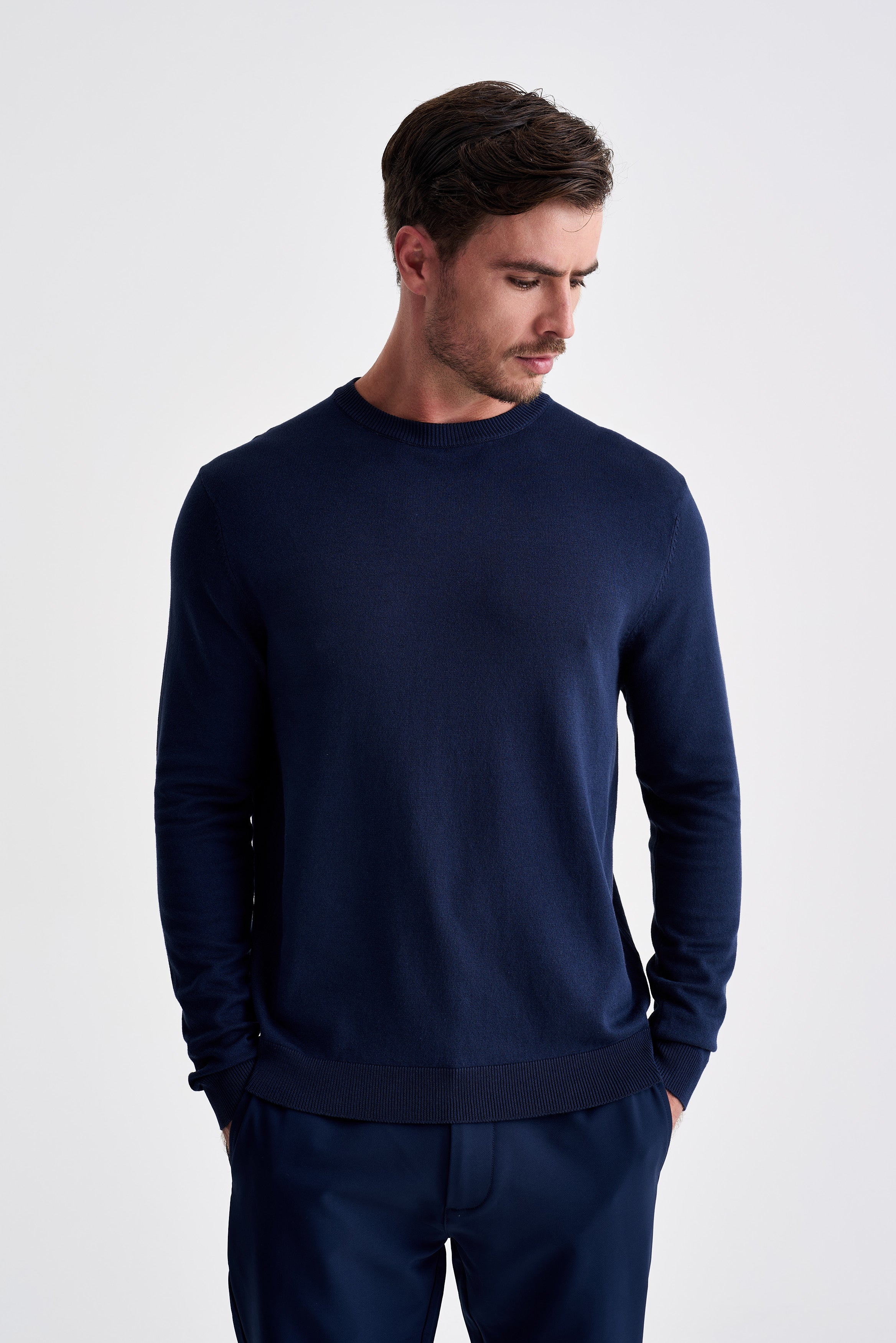 Tricot Básico Azul Marinho