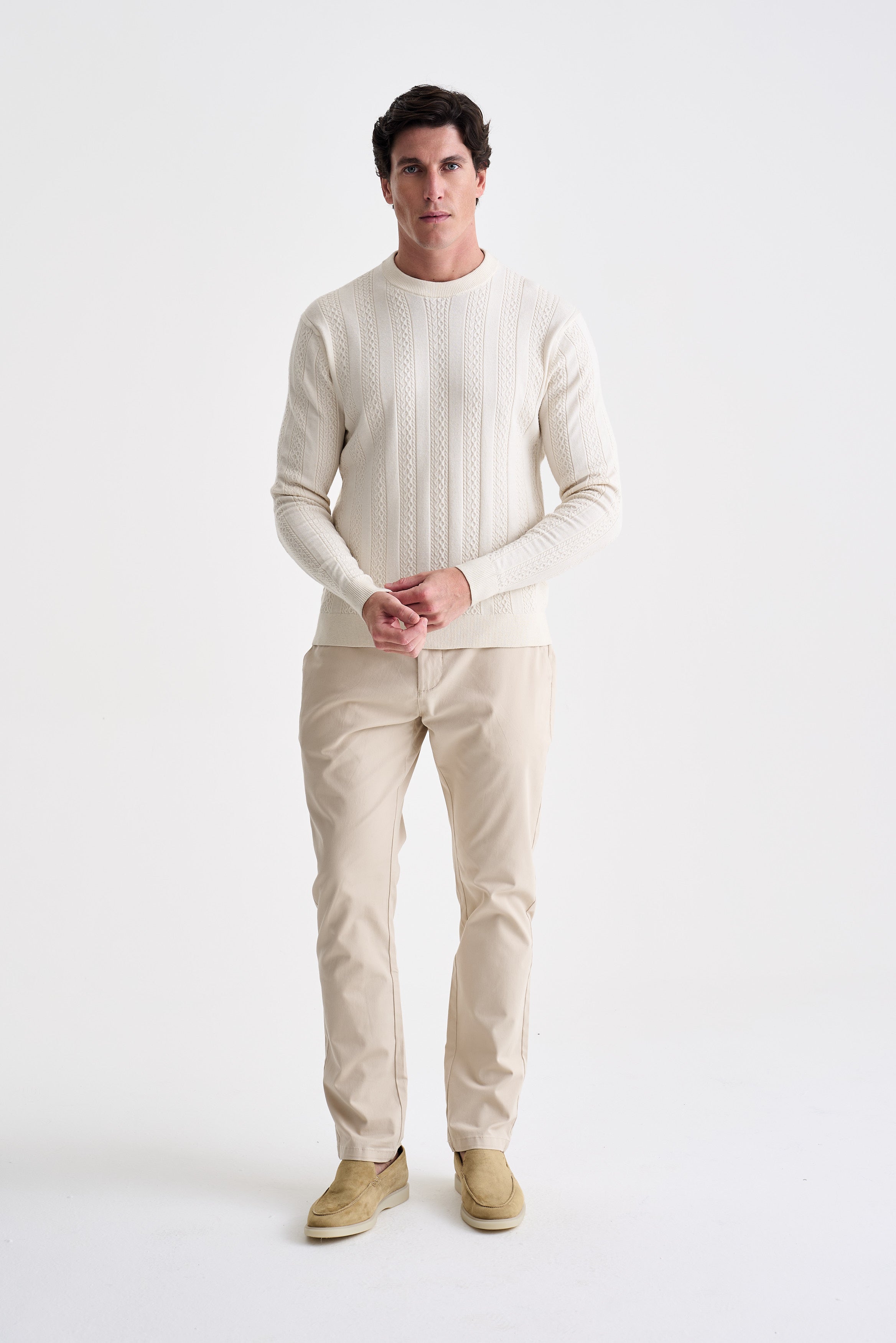 Tricot Cable Off White