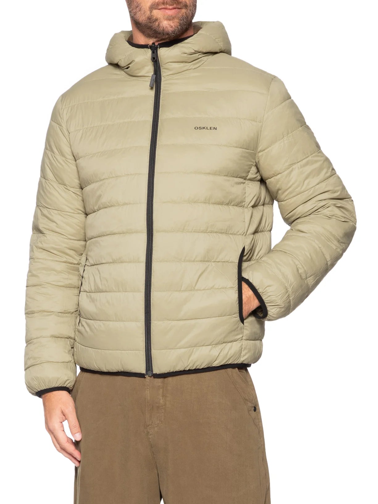 Jaqueta Superlight Hood Double Marrom