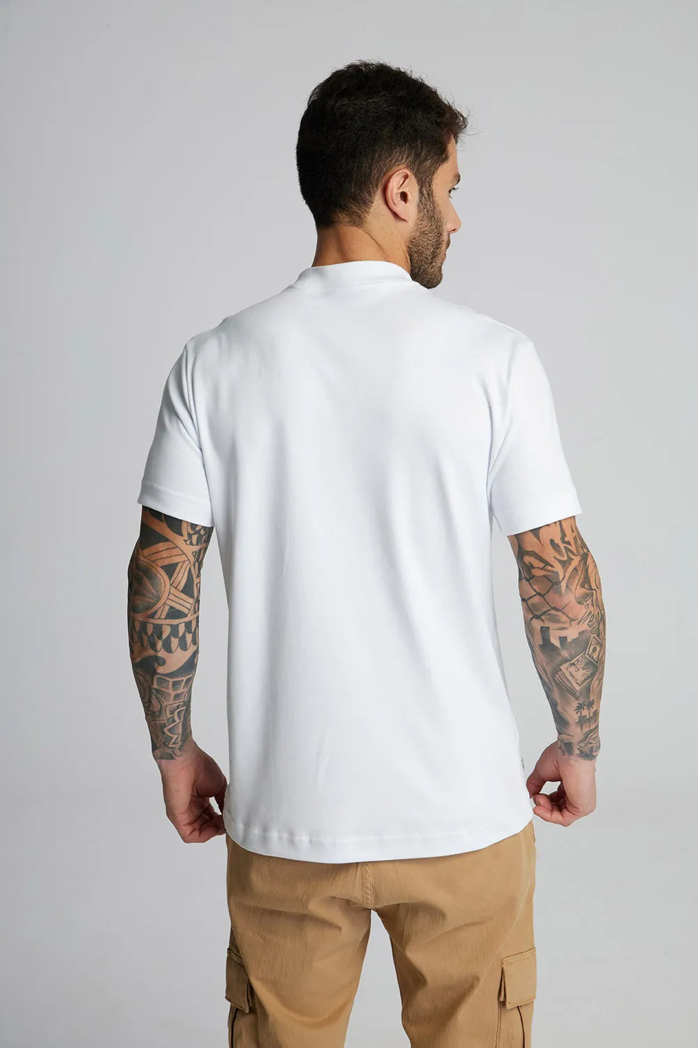 Camiseta fio Egípcio gola alta