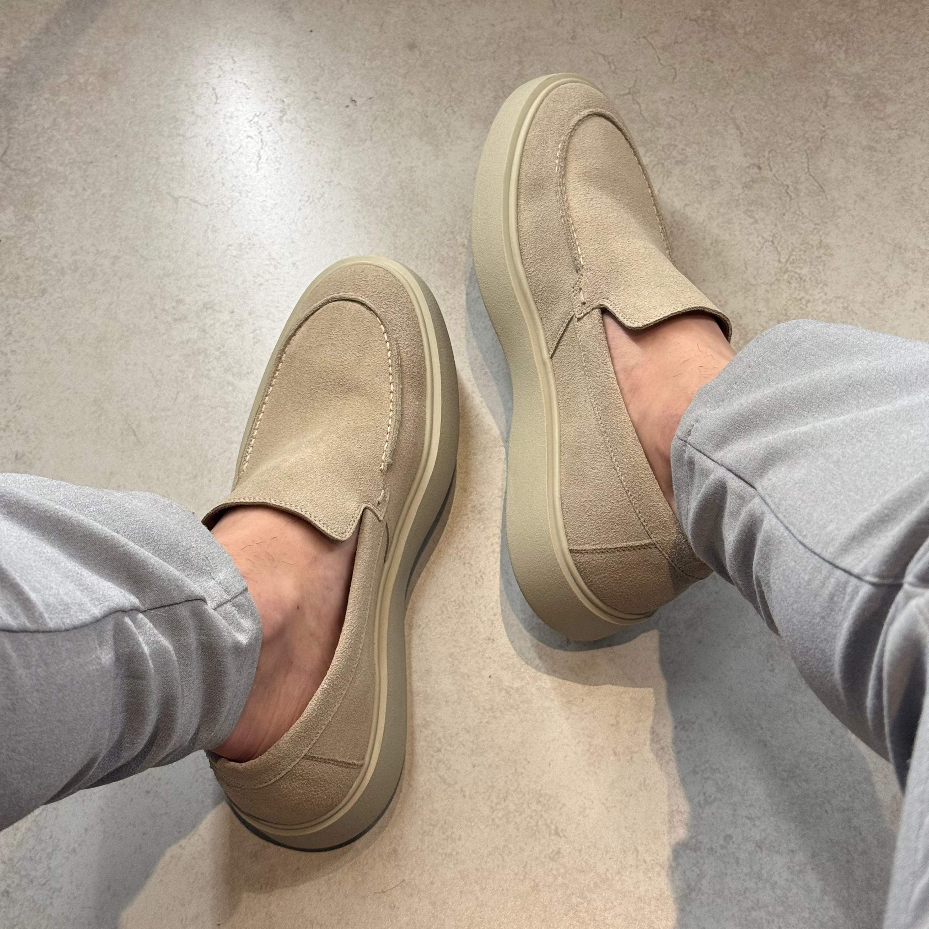 Loafer em Camurça Areia