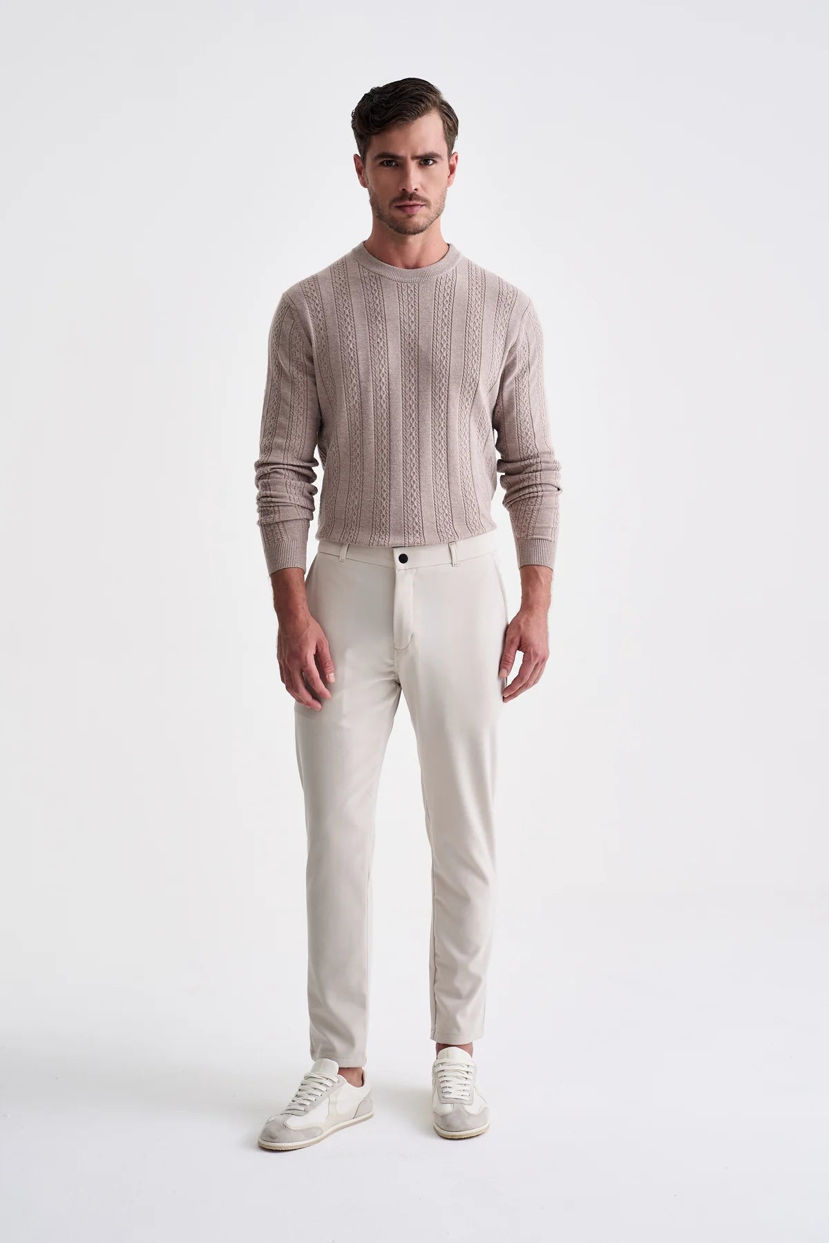 Calça Melange Areia