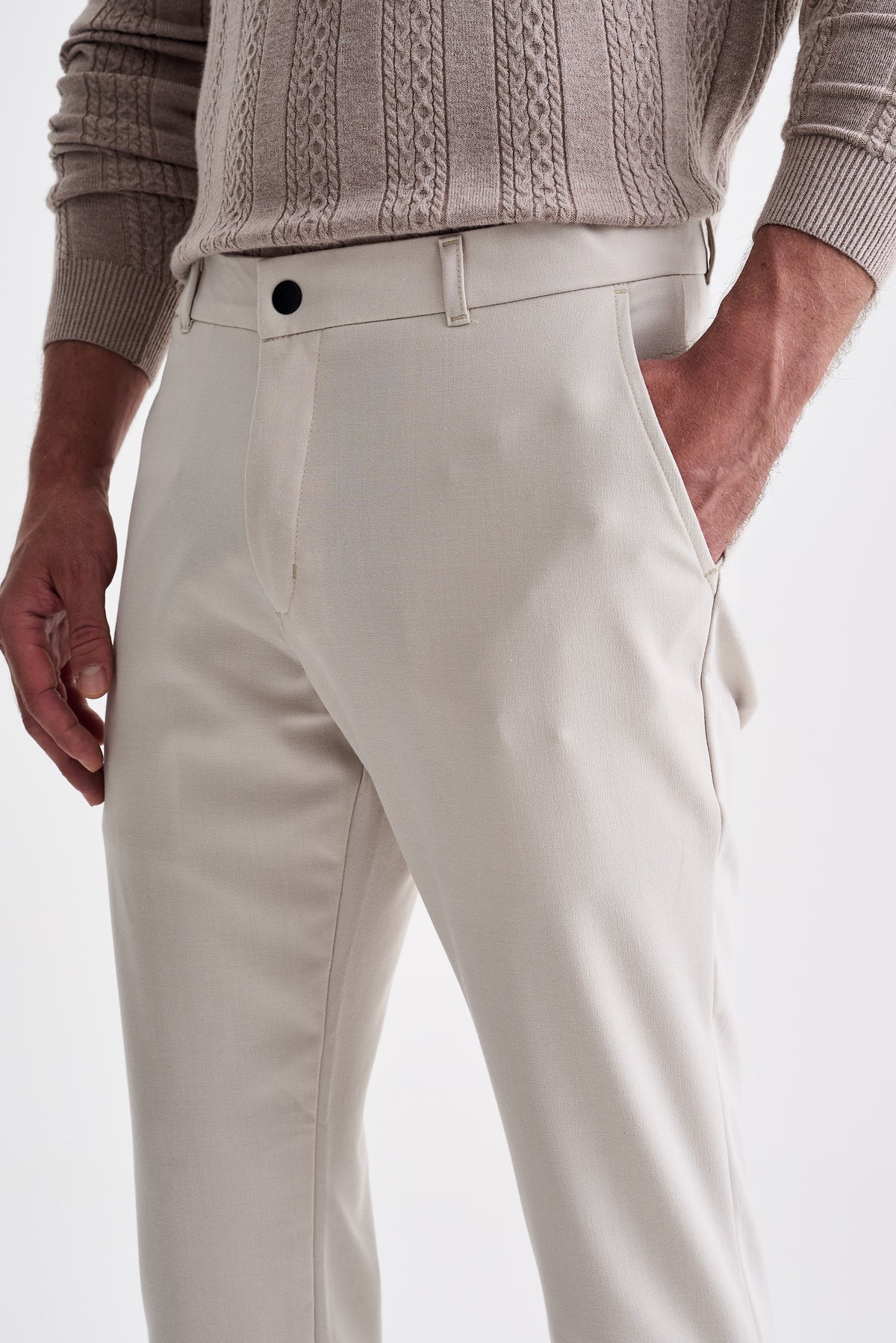 Calça Melange Areia