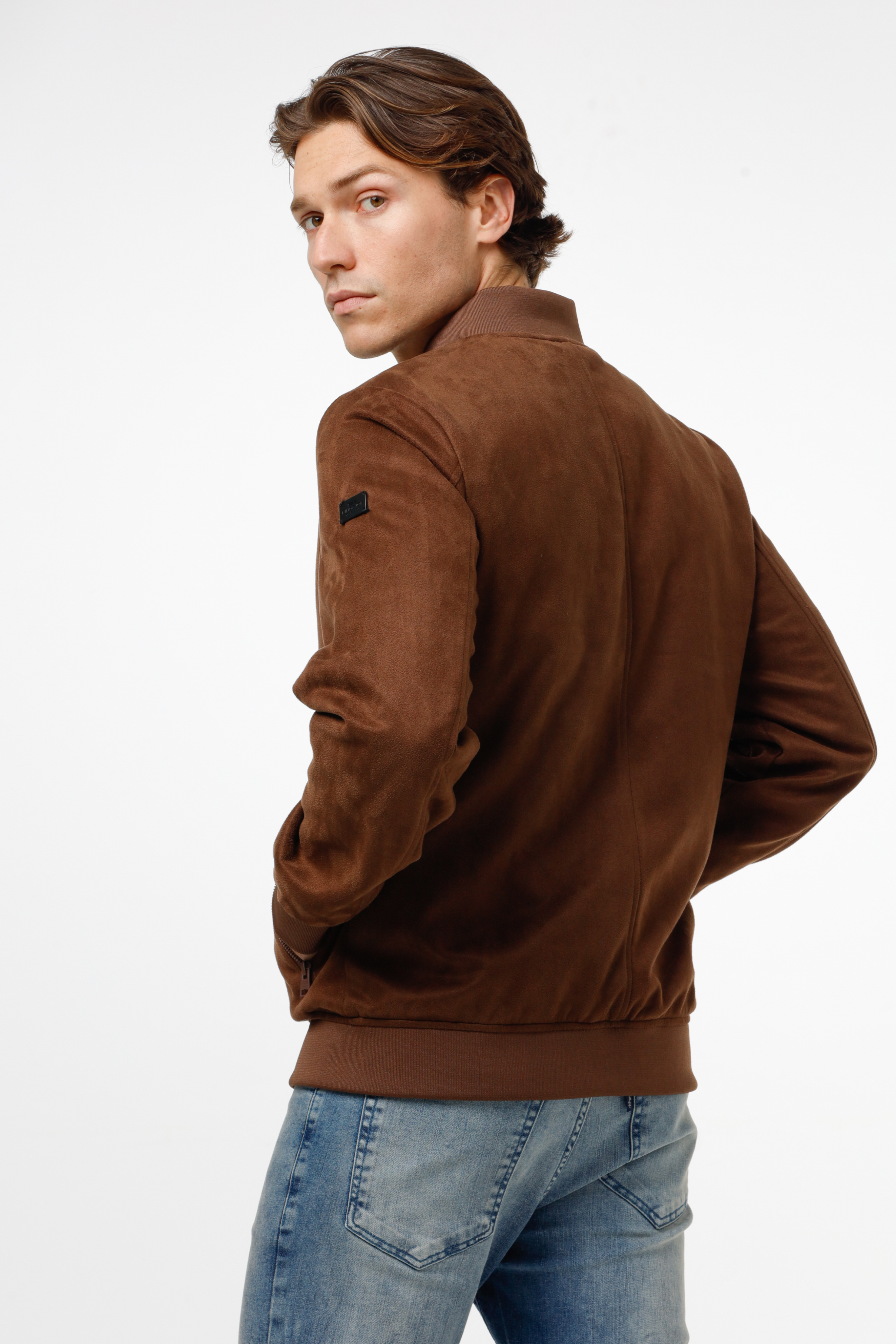 Jaqueta Suede Bomber
