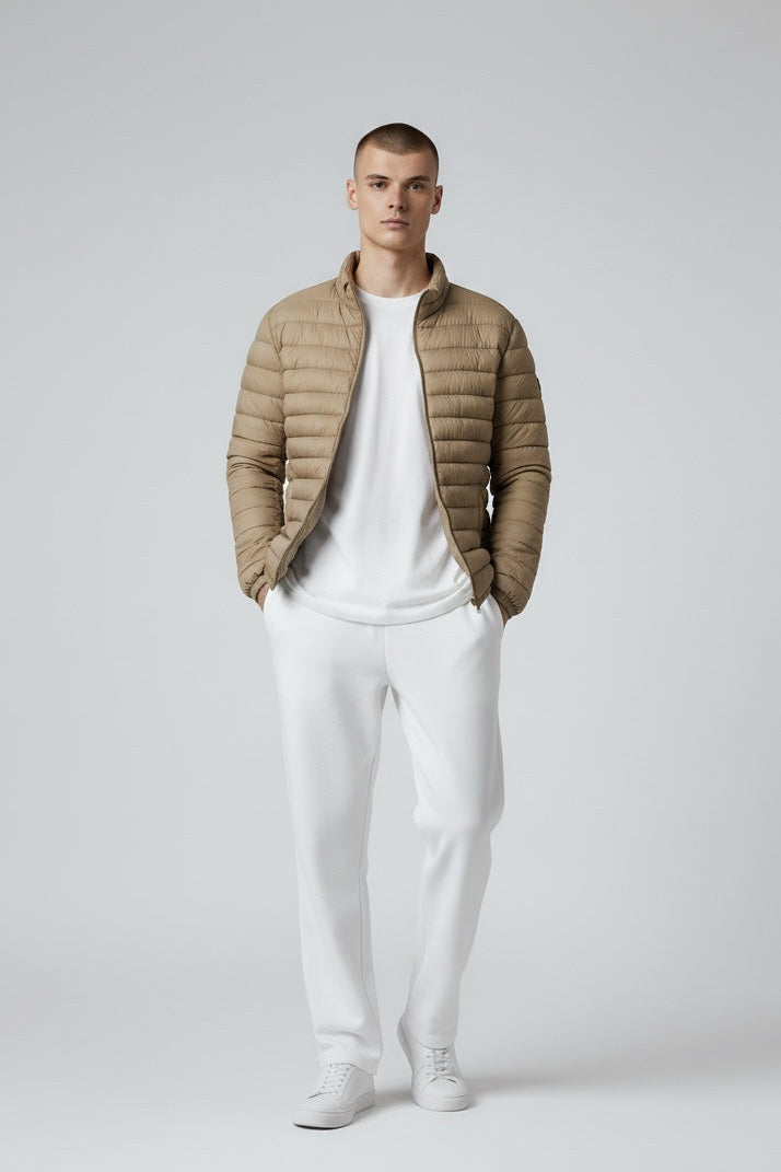 Jaqueta Nylon Puffer Kaki