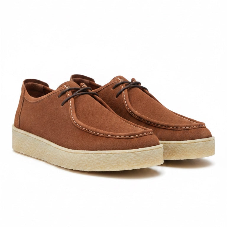 Sapato Wallabee Marrom em Couro