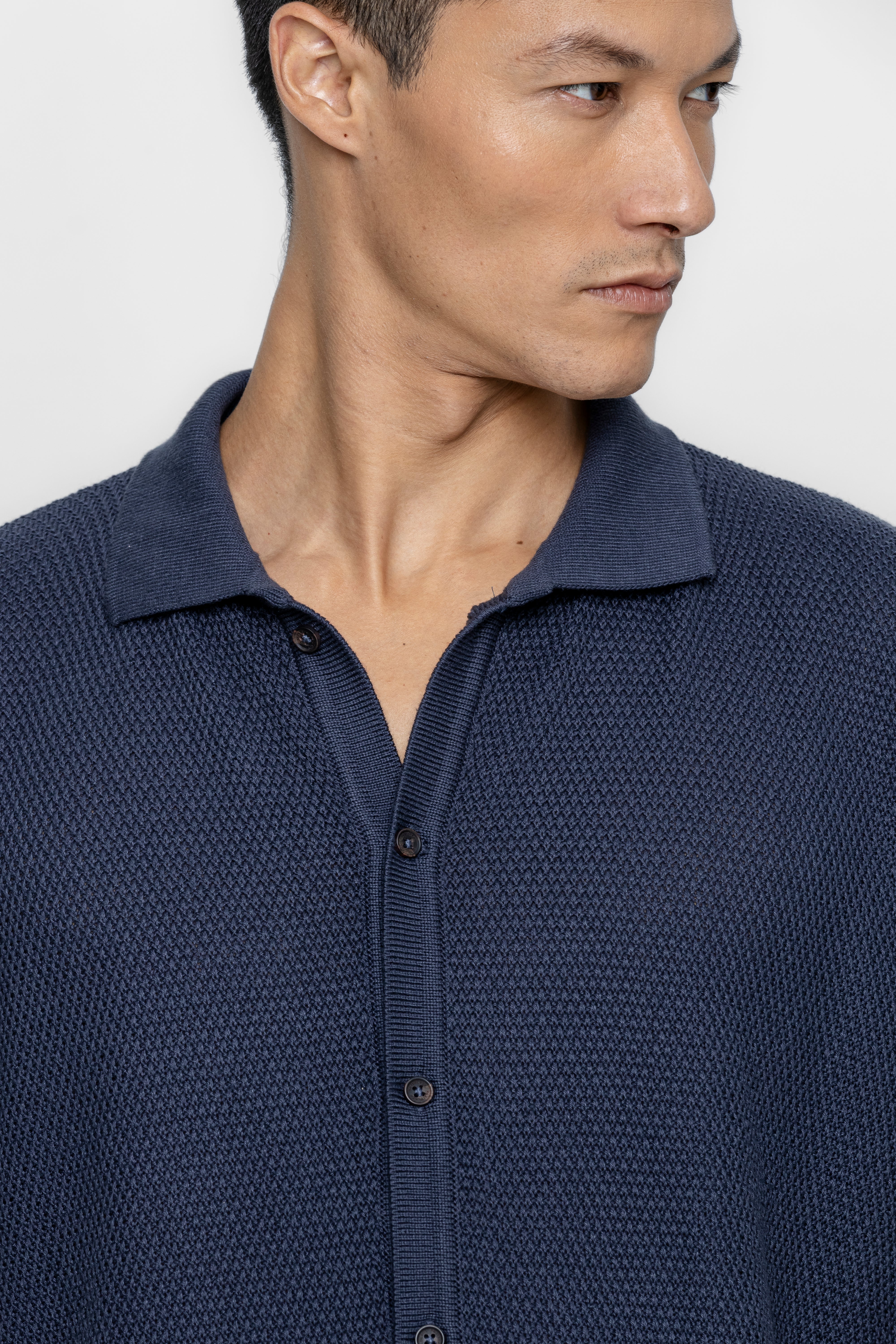 Camisa Tricot Textura Granitê