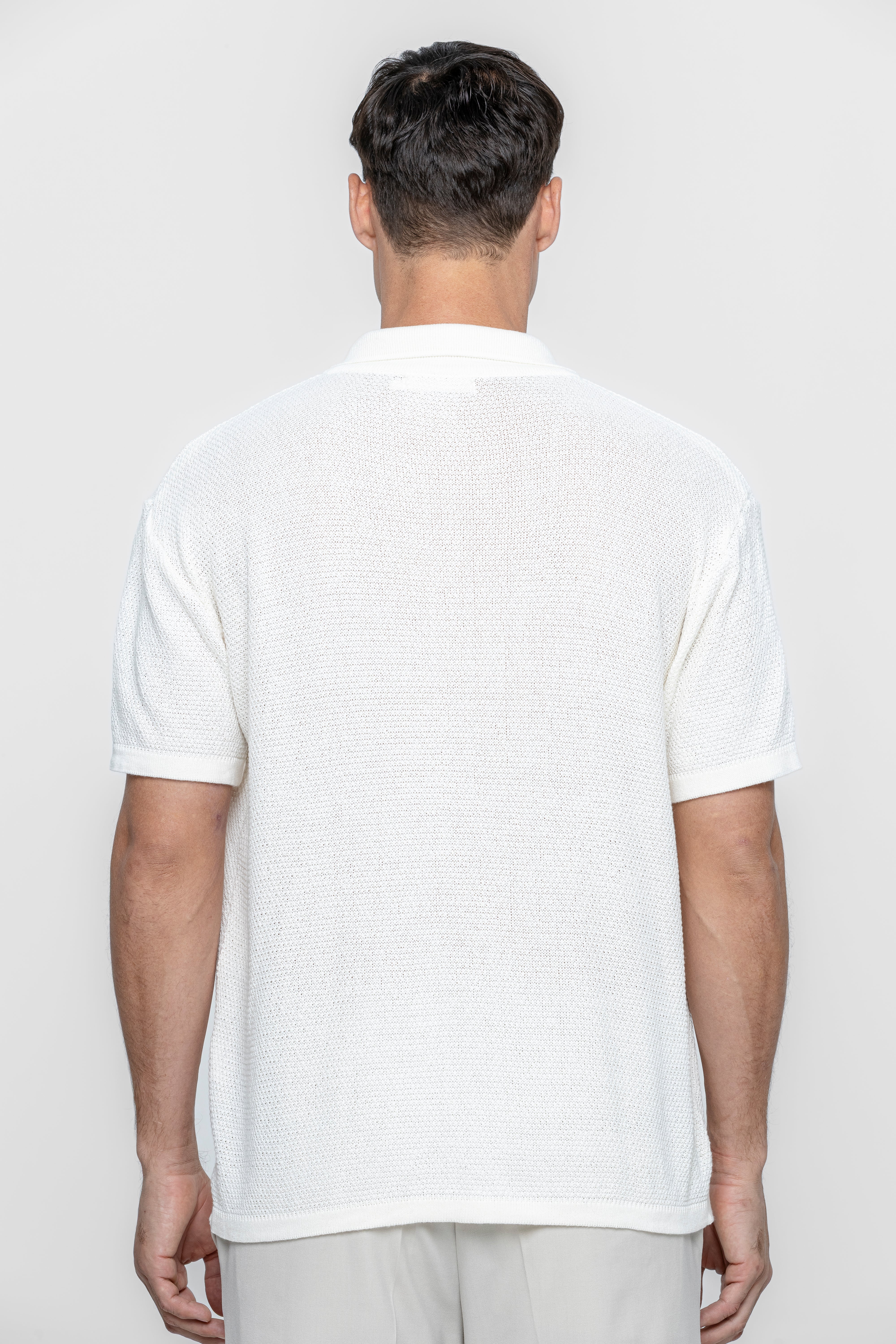 Camisa Tricot Textura Granitê