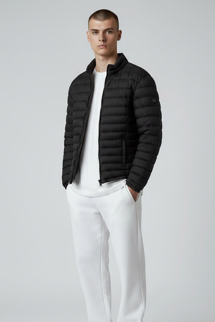 Jaqueta Nylon Puffer Preto