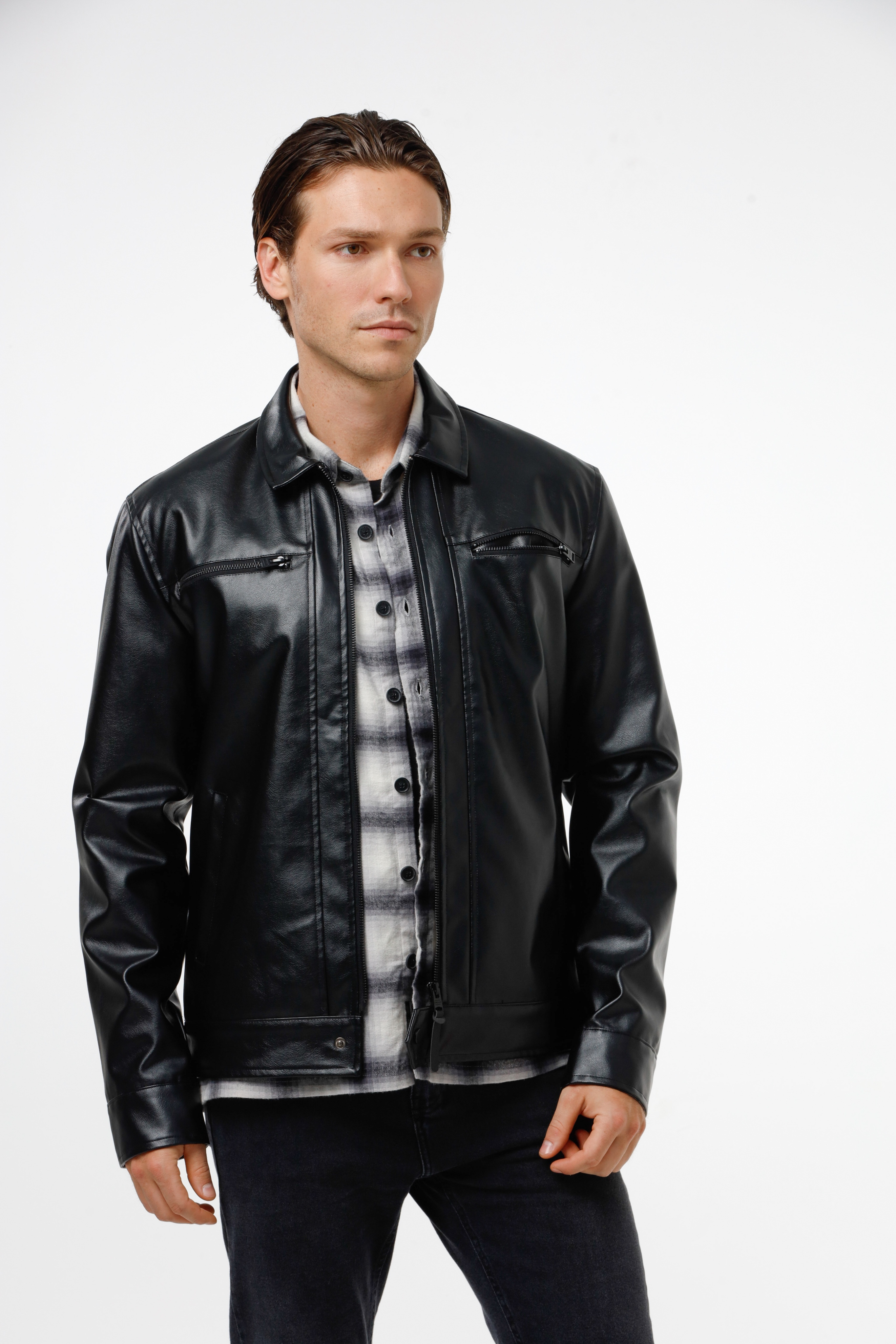 Jaqueta Vegan Leather Biker